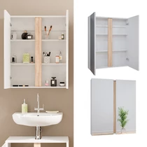Vicco Gloria tükrös szekrény, 70 cm, fehér