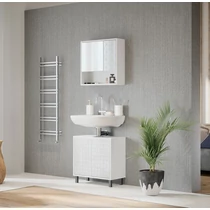 Vicco Agasta mosdószekrény, 56 cm, magasfényű fehér