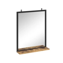 Vicco fürdőszobai tükör, old style/fekete, 50x60x12 cm
