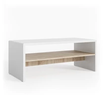 Vicco dohányzóasztal 100 cm, fehér-sonoma