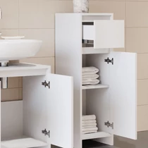 Vicco Emma midi szekrény, 95 cm, fehér