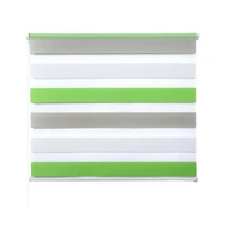 Woltu 55×150 cm sávos roló, dupla róló, zebra roló, 3 színű, fúrás nélkül