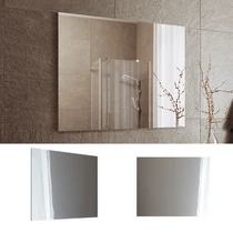 Vicco Viola tükör, fehér, 80x65 cm