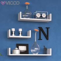 Vicco U alakú fali polc szett, 3 db-30,45,60 cm- fehér