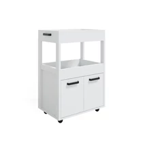 Vicco Simon gurulós bárszekrény, fehér, 60 cm