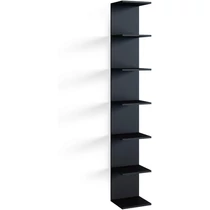 Vicco Paolo fali polc, fekete, 190 cm
