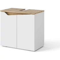 Vicco Marelle mosdószekrény, 60 cm, fehér/arrtisan tölgy
