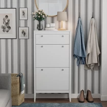 Vicco Aron fehér cipőtároló 60×115 cm – kompakt előszobabútor