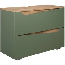 Vicco Marelle mosdószekrény–artisan tölgy/zöld, 80 cm