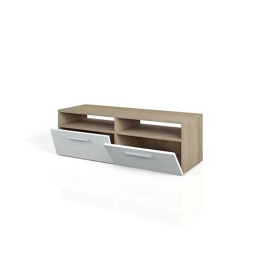Vicco Diego TV állvány, 95 cm, tölgy-fehér