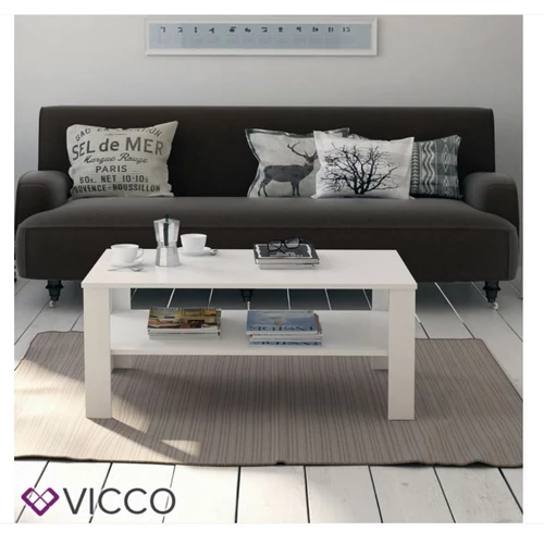 Vicco dohányzóasztal, 100 cm, fehér
