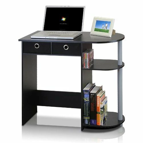 Furinno kisméretű számítógépasztal / laptop asztal, fekete