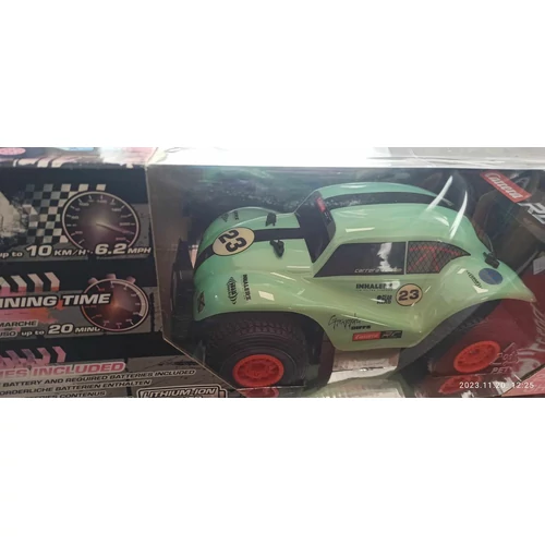 Carrera RC VW Beetle zöld távirányítós terepjáró autó, 1/18, 2.4 GHz,B. kategória