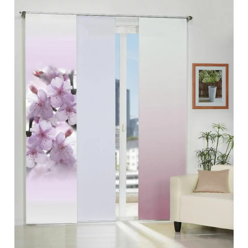Palermo 60 X 245 cm csúszó függöny, virág mintás