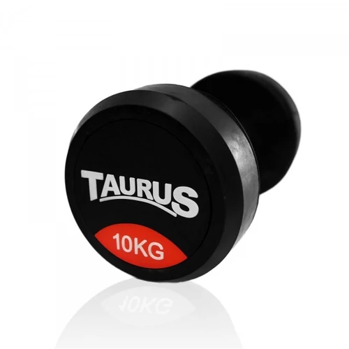 Taurus gumírozott egykezes súlyzó, 10 kg