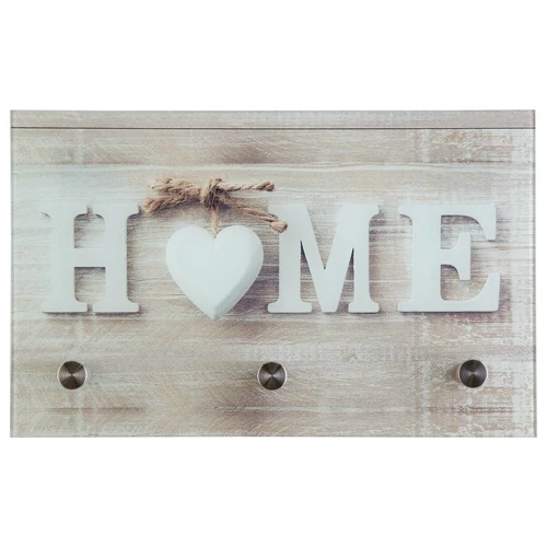Spiegelprofi Home feliratú fali fogas, 40 cm, üveg