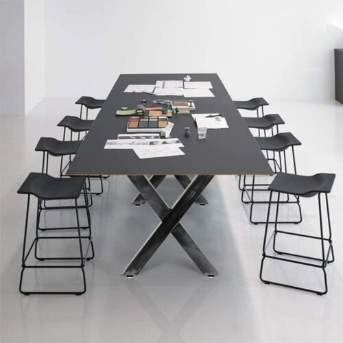Wiltec X alakú acél asztalláb szett, 2 db, 60 x 72 cm- Étkezőasztal