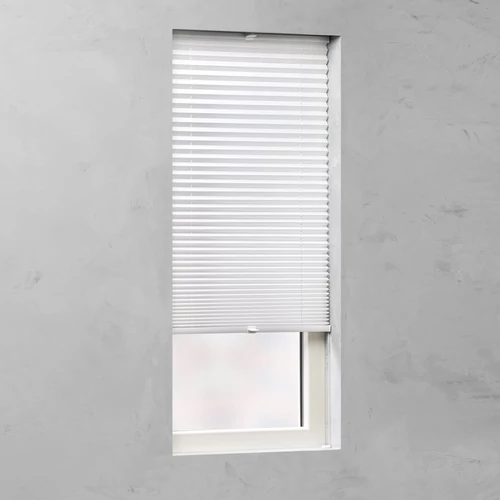Harmónika roló 95X130 cm, pliszé függöny, fúrás nélkül, fehér