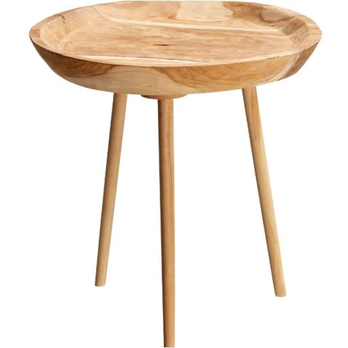 Papua teakfa dohányzóasztal, 50 cm