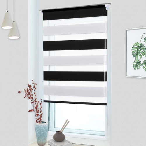 Oubo 40×150 cm sávos roló, dupla róló, zebra roló, 2 színű