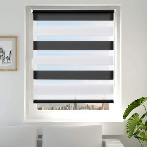 Oubo 40×150 cm sávos roló, dupla róló, zebra roló, 2 színű