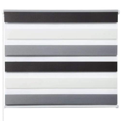 Woltu 70×120 cm sávos roló, dupla róló, zebra roló, 3 színű, fúrás nélkül