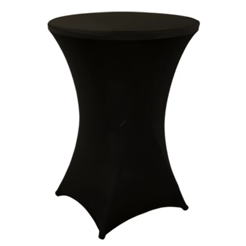 Alora bisztró asztal huzat szett, 2 db, fekete, 80 cm