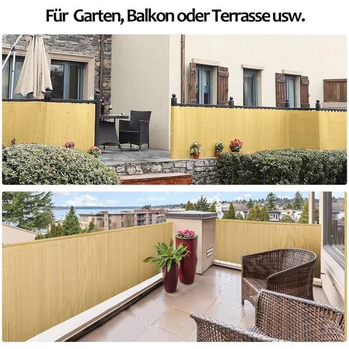 Hengda belátásgátló, átlátásgátló és szélfogó műnád, PVC kerítés lezáró szegéllyel,160x400 cm