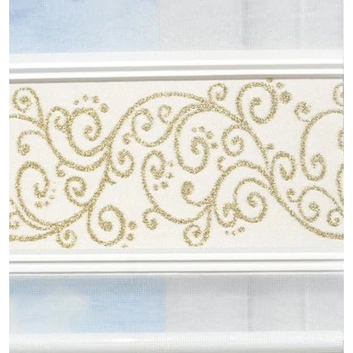 Jacquard sávos roló, dupla roló, zebra roló, 160×200 cm, arany