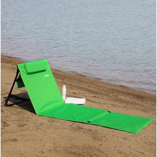 Deuba párnázott strandmatrac, összecsukható, zöld, 158 x 56 x 45,5 cm