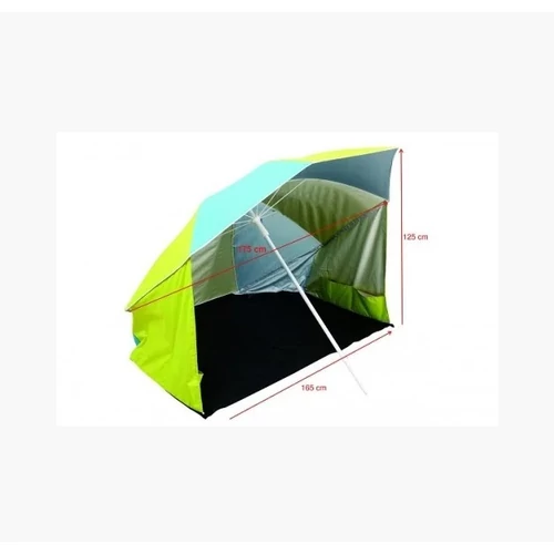 Time Eco 175 cm napernyő tengerpartra, strandra, TE-008 lime-kék