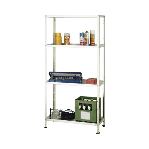 Schulte tároló polc 75x150x30 cm, 4 polcos, 45 kg/polc, horganyzott