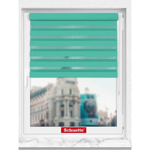 Schuette 60 X 230 cm sávos roló, dupla roló, zebra roló, fúrás nélkül, türkiz