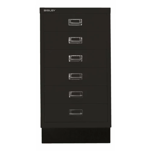 BISLEY – MultiDrawer™ acél fiókos tároló, fekete, B. kategória