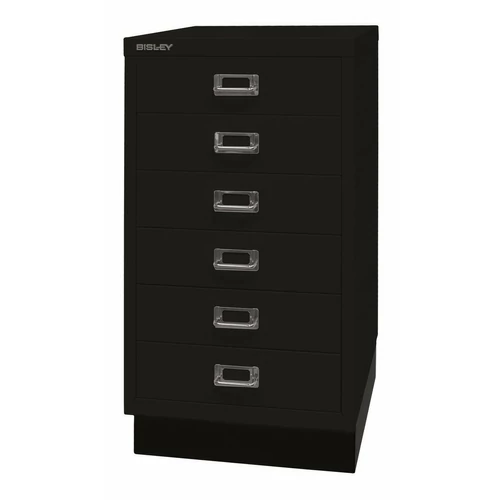 BISLEY – MultiDrawer™ acél fiókos tároló, fekete, B. kategória