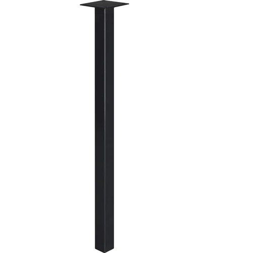 Holzbrink négyszögletes bár asztalláb szett, fekete, 100 cm