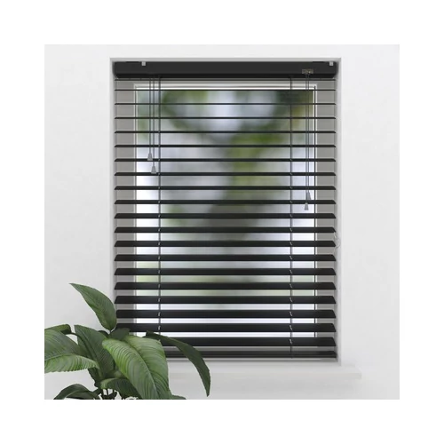 Soluna alumínium reluxa 100×180 cm, 50 mm lamellaszélesség, fekete