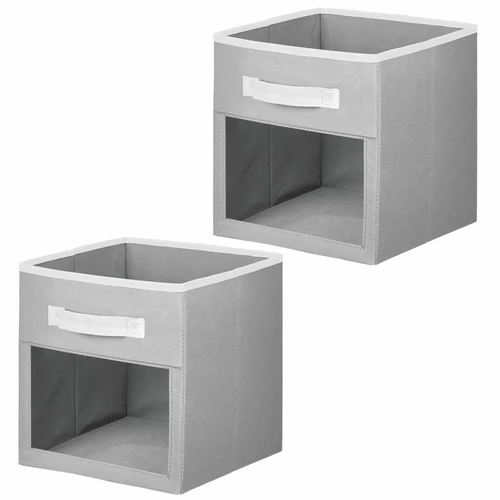 MDesign összecsukható szövet tárolódoboz szett, 2 db