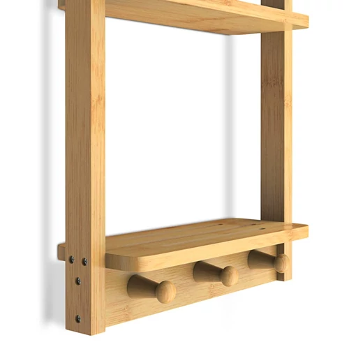 Casaria bambusz fürdőszobai polc, 70×28,5×10 cm