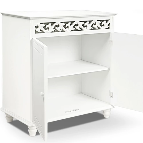 Casaria Jersey MDF komód, 76x65x35 cm, fehér