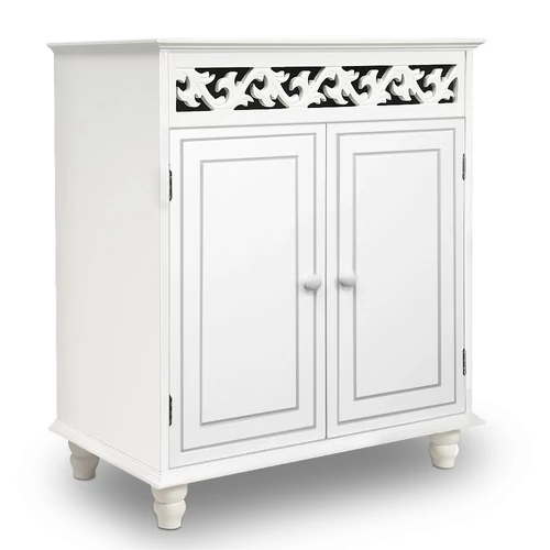 Casaria Jersey MDF komód, 76x65x35 cm, fehér