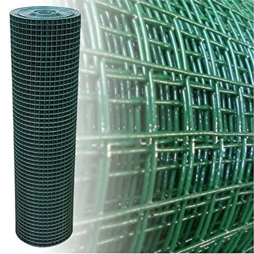 Ponthegesztett PVC-vel bevont drótháló, 25 x 25, 1.45 mm, 100 cm x 25 méter