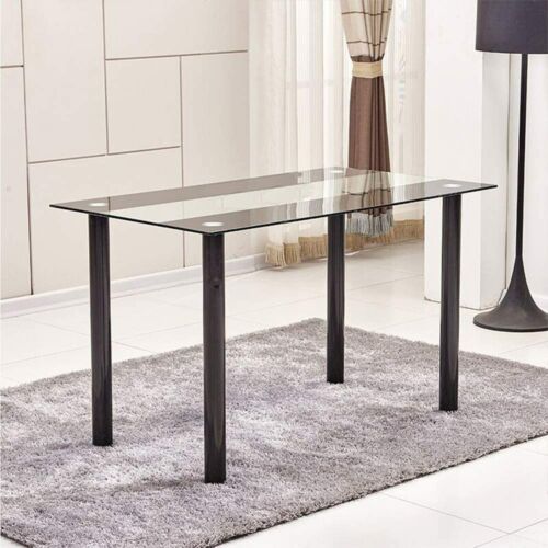 Ansley & HosHo acél asztalláb szett, 4 db, 74 cm, fekete