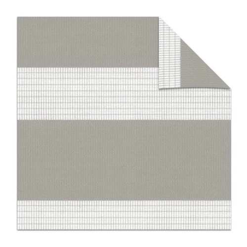 Decosol 90x190 cm sávos roló, dupla roló, zebra roló fúrás nélkül, szürke