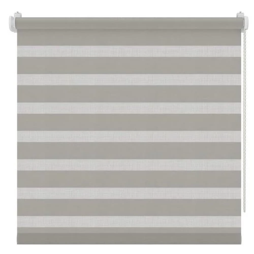 Decosol 90x190 cm sávos roló, dupla roló, zebra roló fúrás nélkül, szürke
