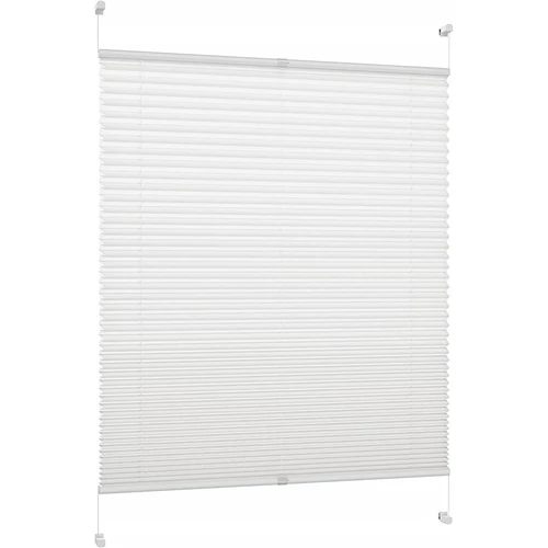 DecoProfi 50×130 cm harmónika roló, pliszé függöny, fúrás nélkül, fehér