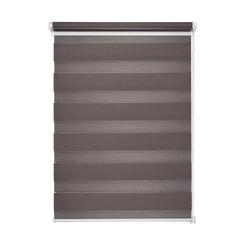 Metablo 60 X 150 cm feszíthető sávos roló, dupla roló, zebra roló, fúrás nélkül, szürke