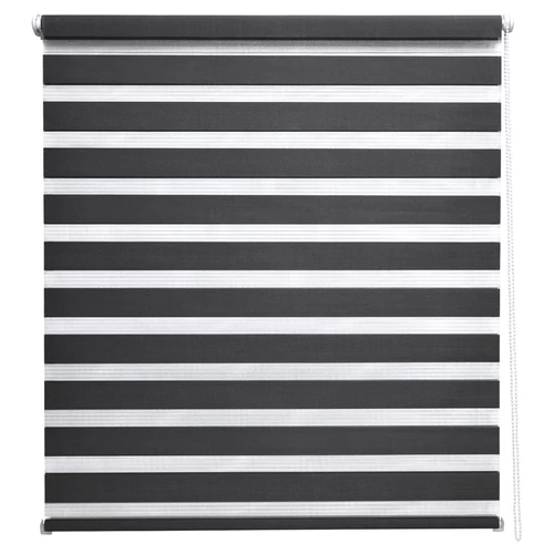 Solroyal 60 X 150 cm sávos roló, dupla roló, zebra roló, fúrás nélkül, fekete