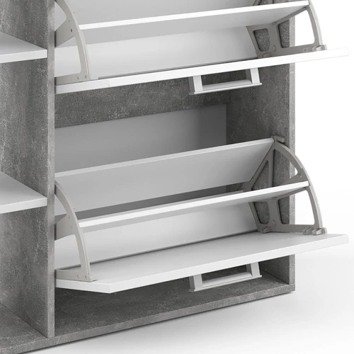 Vicco Orlando cipősszekrény, beton/fehér