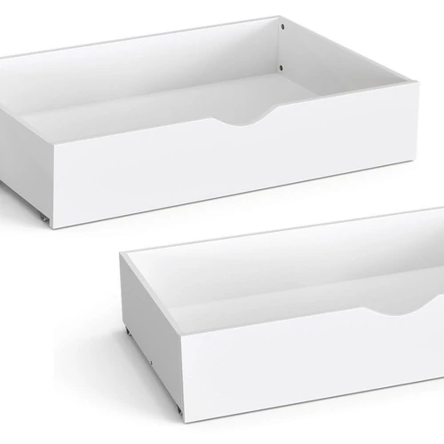 Vicco Noémi ágyneműtartó fiók szett, 2 db, fehér, 99,5×17,5×90,5 cm 